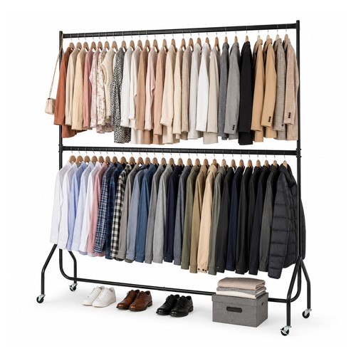 Clothes rail two - two, heavy