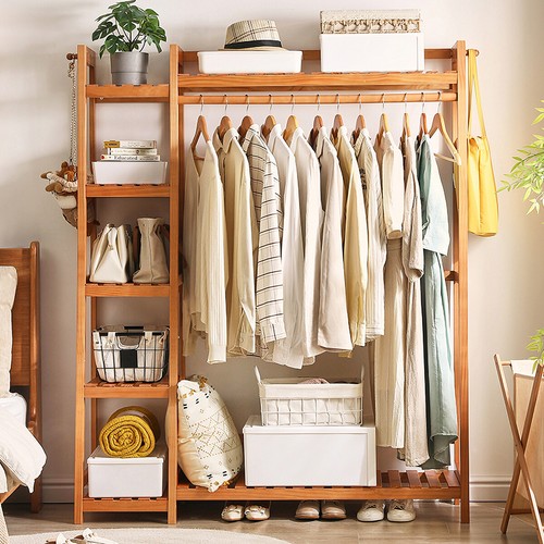 Heavy duty wooden clothes rail - heavy,