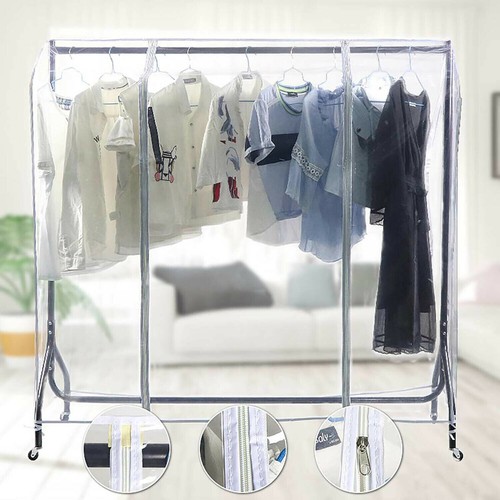 4ft clothes rail - cover, clear