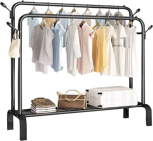 Heavy duty double - clothes, rail