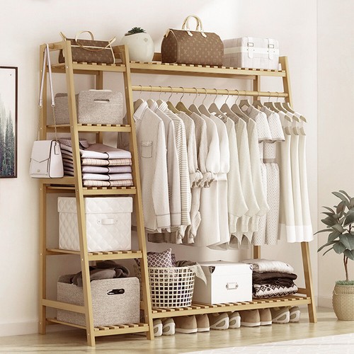 Wooden clothes rail - rail, rack