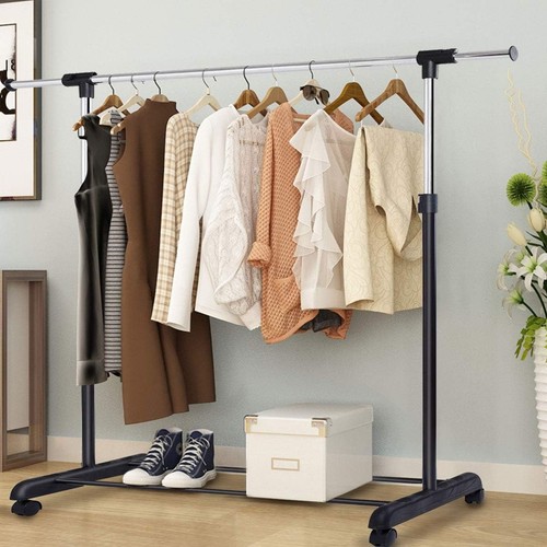 Metal clothes rail - clothes, garment