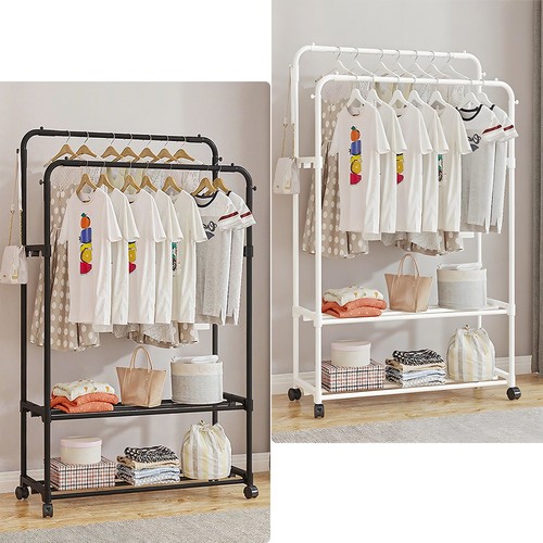 Heavy duty double clothes - clothes, rail
