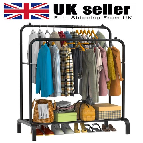 Heavy duty double - clothes, rail