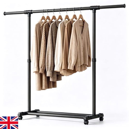 Single rod metal garment - single,