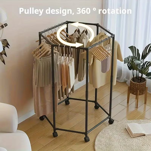 1pc hexagonal rotating clothes - hexagonal,