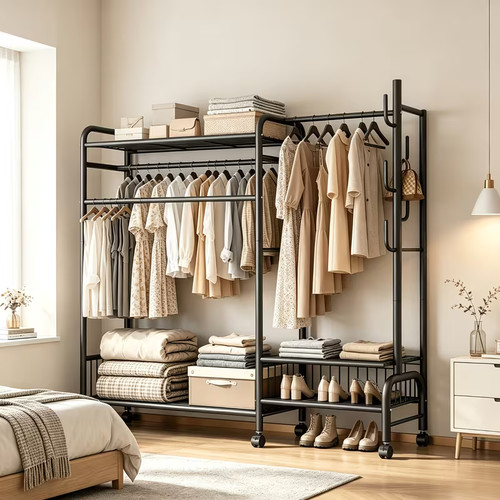 Durable double clothing rack - durable,