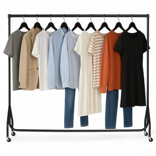 Black heavy duty clothes rail - black, heavy-duty