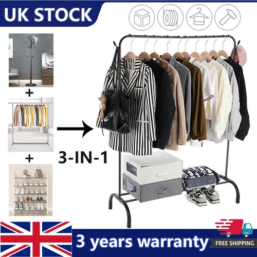 Metal single rail clothes - rail,