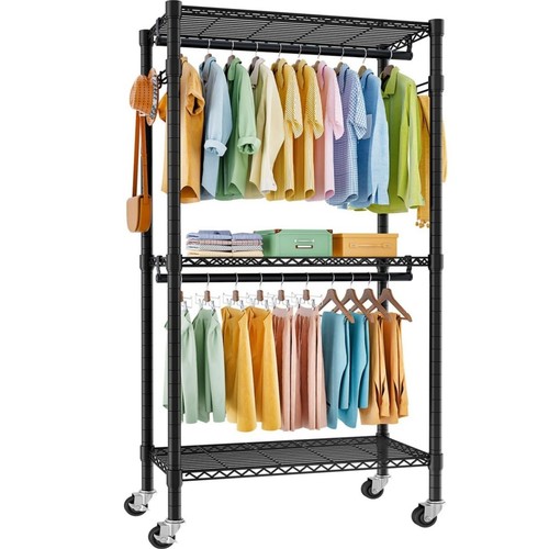 Double clothes rail rack - clothes,