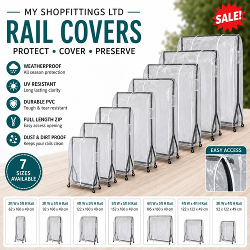 Clear clothes rail cover - clothes,